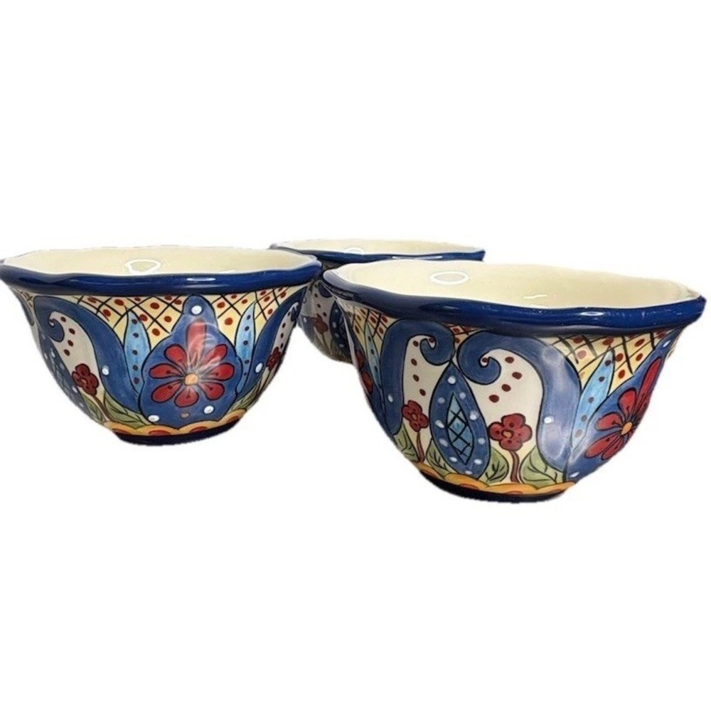 Three Tabletops Unlimited Toluca Soup Cereal Bowls 7611361 Perfect Condition